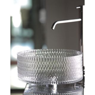 Il Paralume Marina / Washbasin handmade in clear Italian crystal / BA711Clear