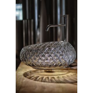 Il Paralume Marina / Washbasin handmade in clear Italian crystal / BA800