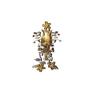 Mechini / Wall Lights / Murano Glass and Coloured Pearl Banding A268/1