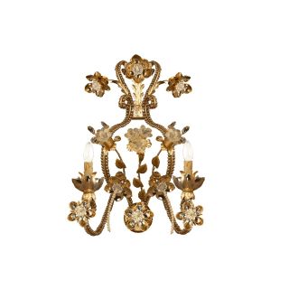 Mechini / Wall Lights / Clear Pearl Banding and Porcelain A270/2