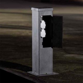 Robers / Outdoor Bollard With Receptacles / AL 6825