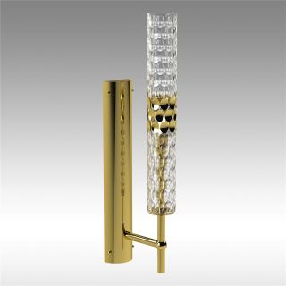 Italian Luxury Lighting / Wall Sconces / Elegance Gold Crystal 1 Light D1202 001WL