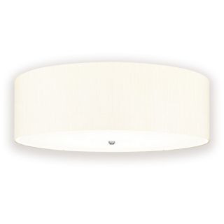 Elstead Lighting / / Fletcher 34"" Flush - Polished Chrome with Ivory Shade