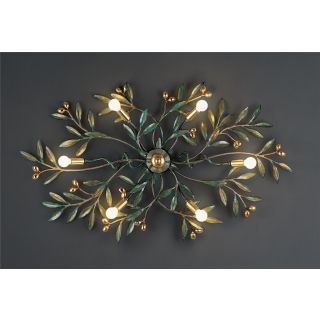 Officina Ciani / LED Ceiling Lights / in Iron and Brass HL1095PL-6 Olivo