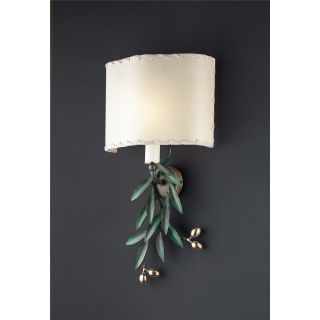 Officina Ciani / Wall Sconces / Brass with Lampshade HL1095WA-1 Olivo