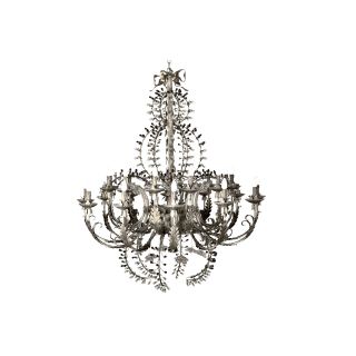Mechini / Chandeliers / Clear Bohemian Crystal and Murano Glass L219/24