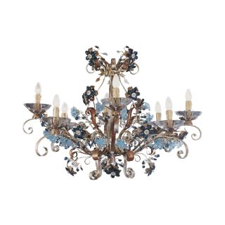 Mechini / Chandeliers / Coloured Bohemian Crystal and Murano Glass L264/8