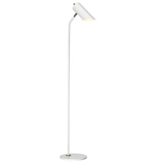 Elstead Lighting / Floor Lamps / Quinto 1 Light Floor Lamp - White Aged Brass