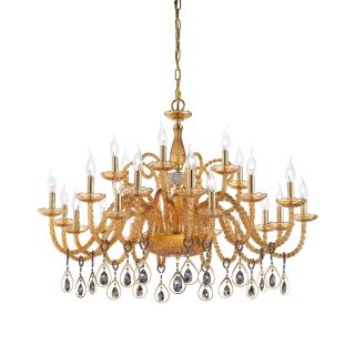 Euroluce Lampadari / Chandeliers / Toochic L12+6+6 Oro Ambra