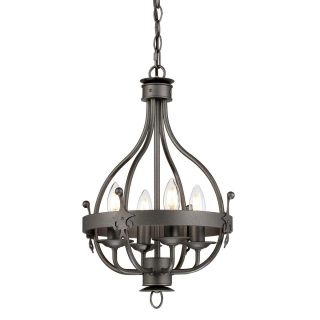 Elstead Lighting / Chandeliers / Windsor 4 Light Pendant - Graphite
