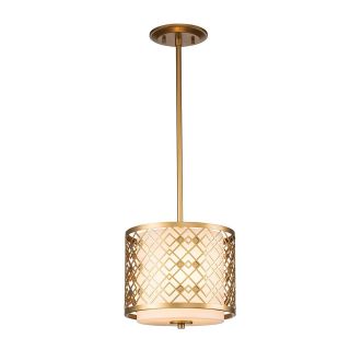 Elstead Lighting / Pendant Lights / Ziggy 2lt Small Pendant - Lacquered Gold
