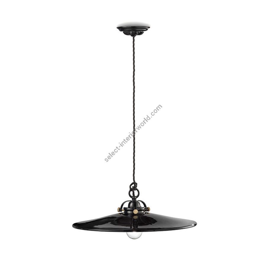 Black finish (cm.: W 42 x D 42 / inch.: W 16.5" x D 16.5")