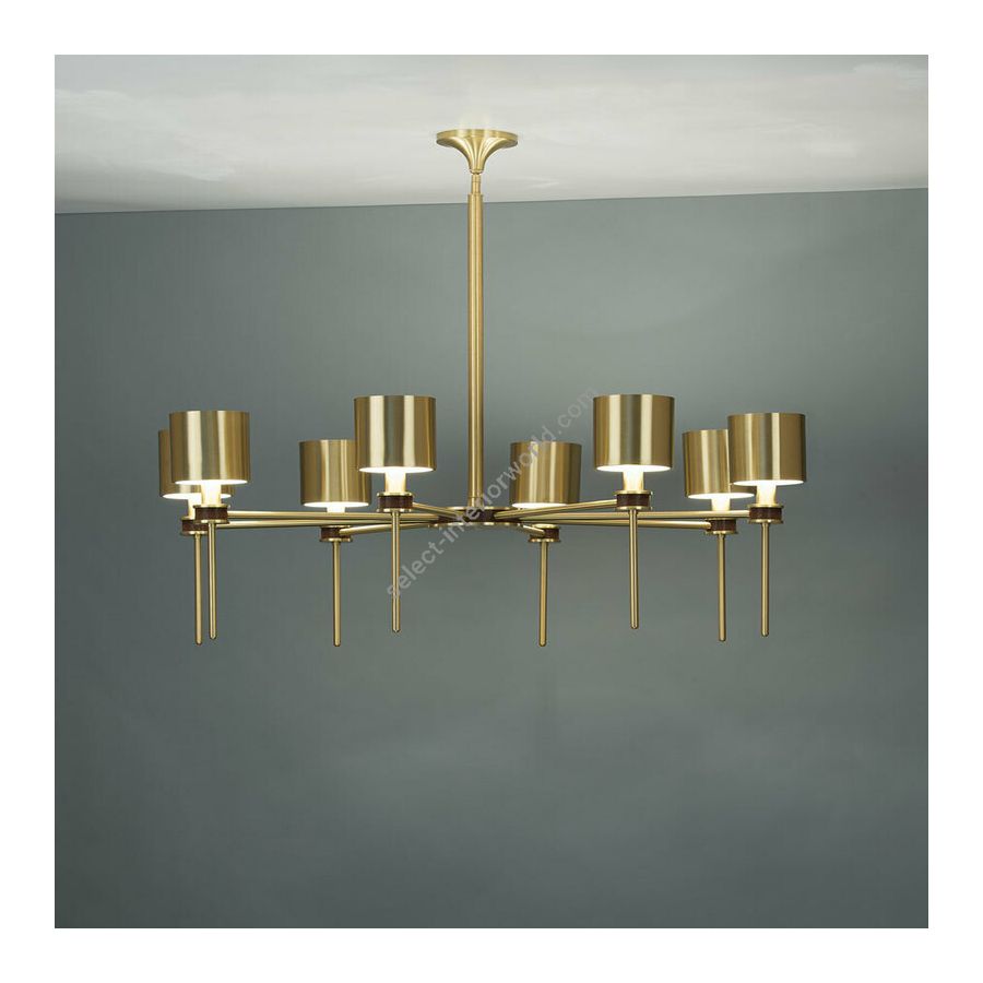 Satin Brass finish (cm.: W 112.4 x D 112.4 / inch.: W 44" x D 44")