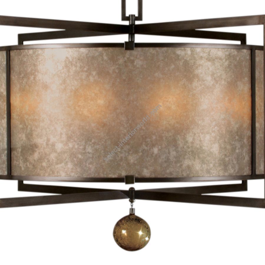 Patinated bronze finish