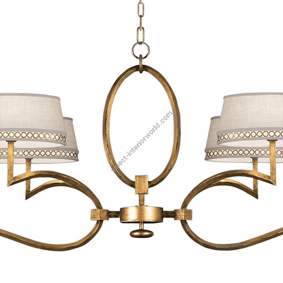 Gold / White Linen Shades - 780040-2