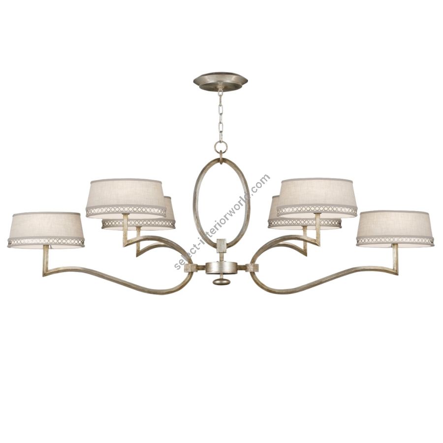 Silver / White Linen Shades - 780040