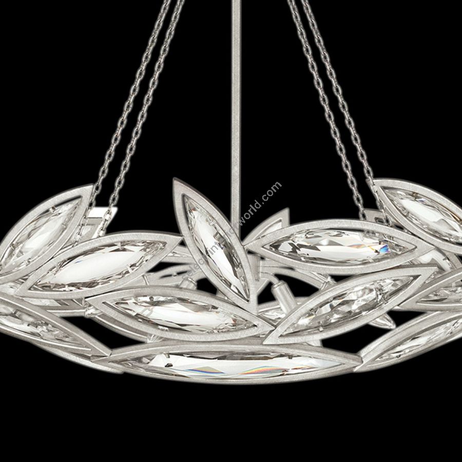 Platinized silver leaf finish