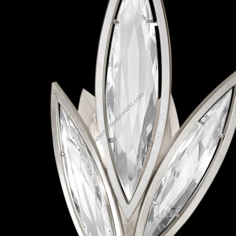 Platinized silver leaf finish