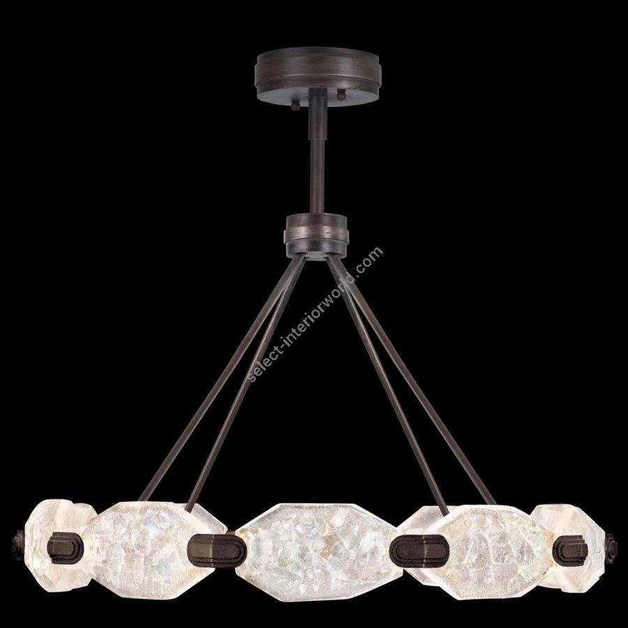 Patinated bronze finish