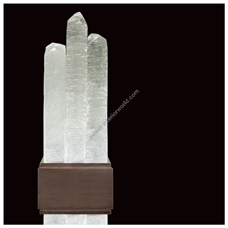 Patinated bronze finish