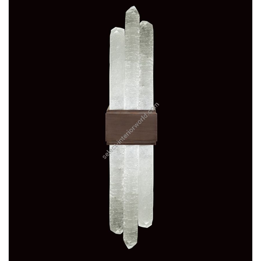 Patinated bronze finish