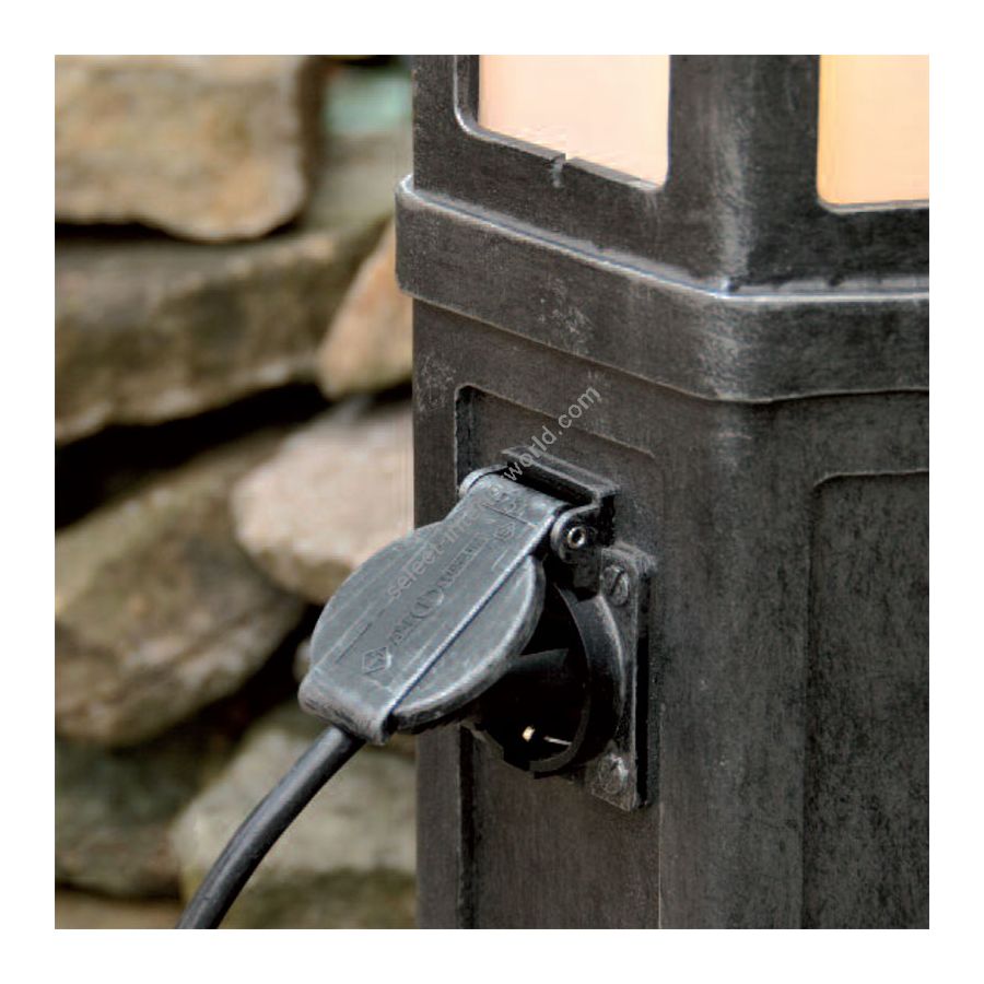 Iron nature finish / With receptacle