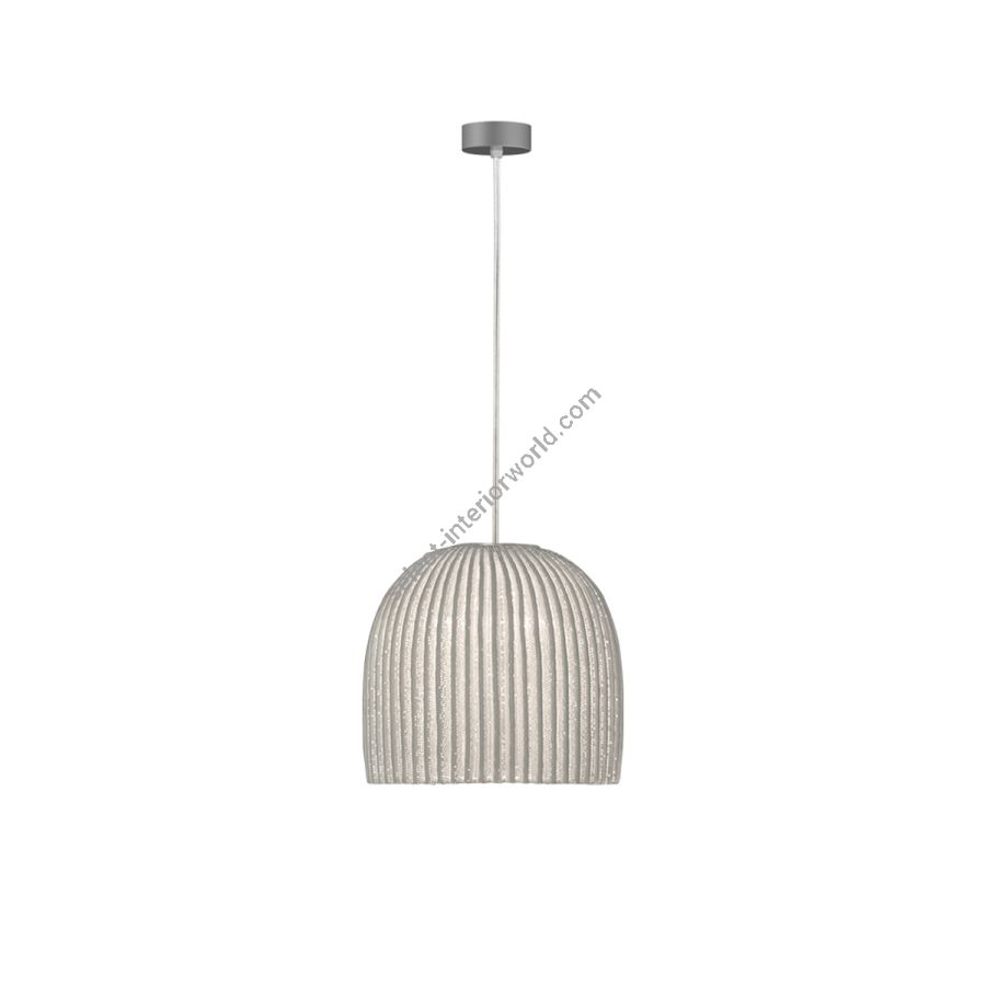 Pendant lamp / White (BL) finish / Transparent cable