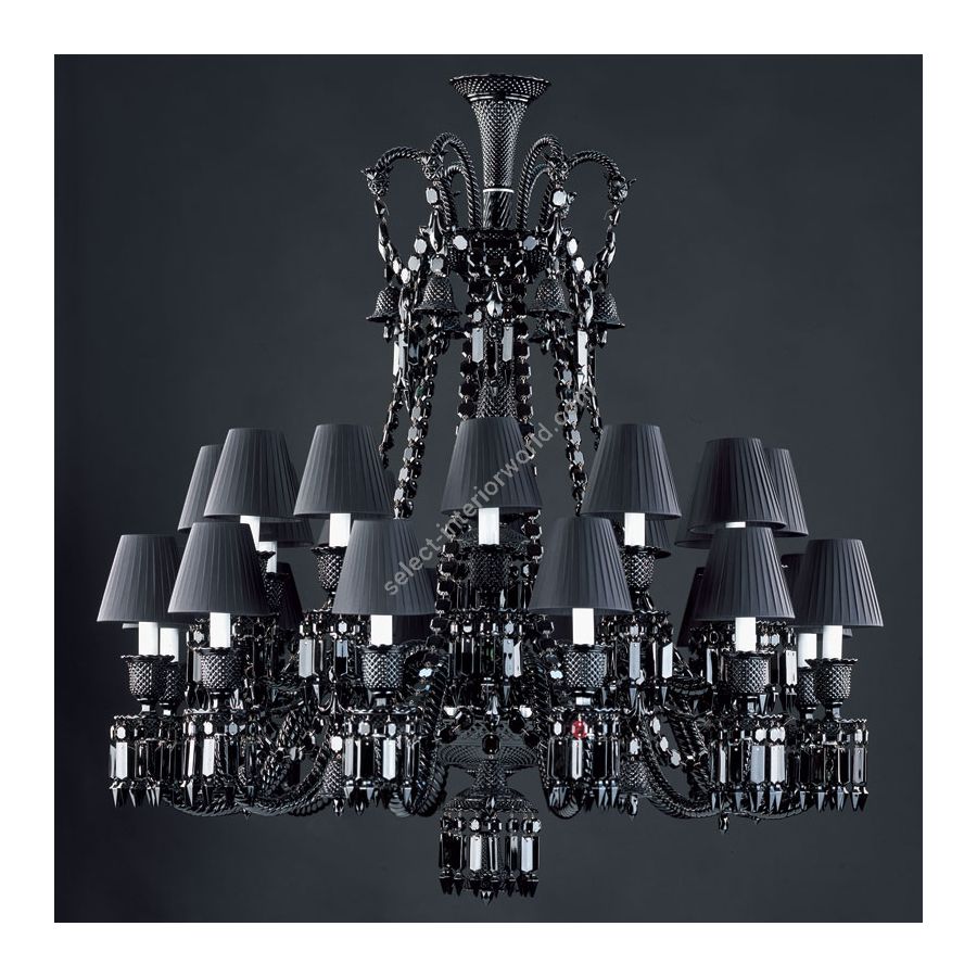 Zenith Noir Black Lampshades / 24 lights (cm.: 117x 108 x 108 / inch.: 46.06" x 42.52" x 42.52")