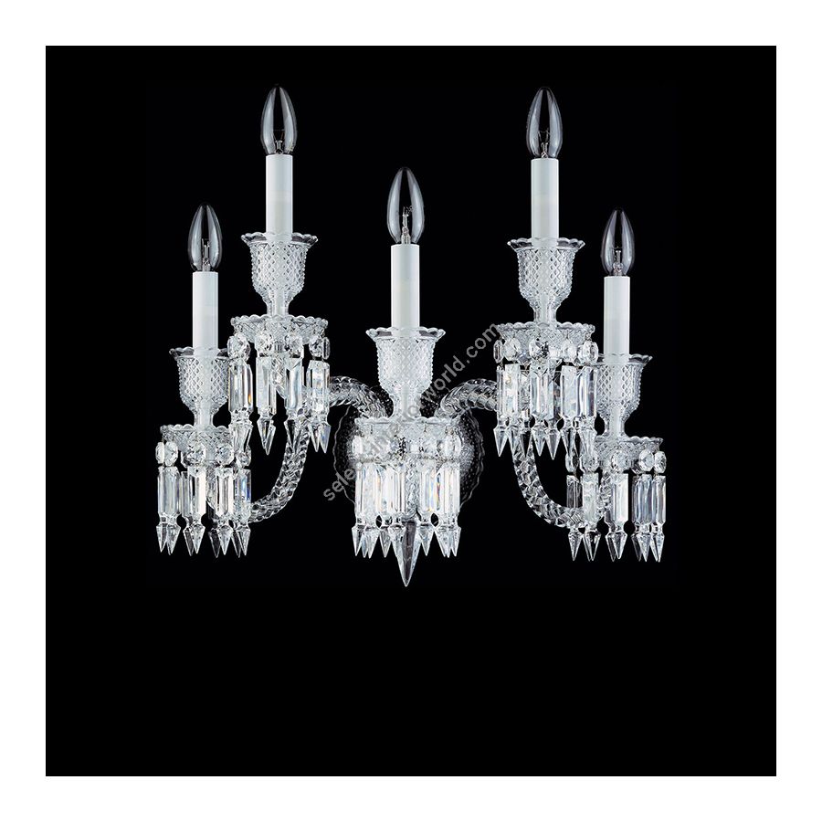 Clear Glass / Without Lampshades / 5 lights (cm.: 47 x 51 x 38 / inch.: 18.5" x 20.08" x 14.96")