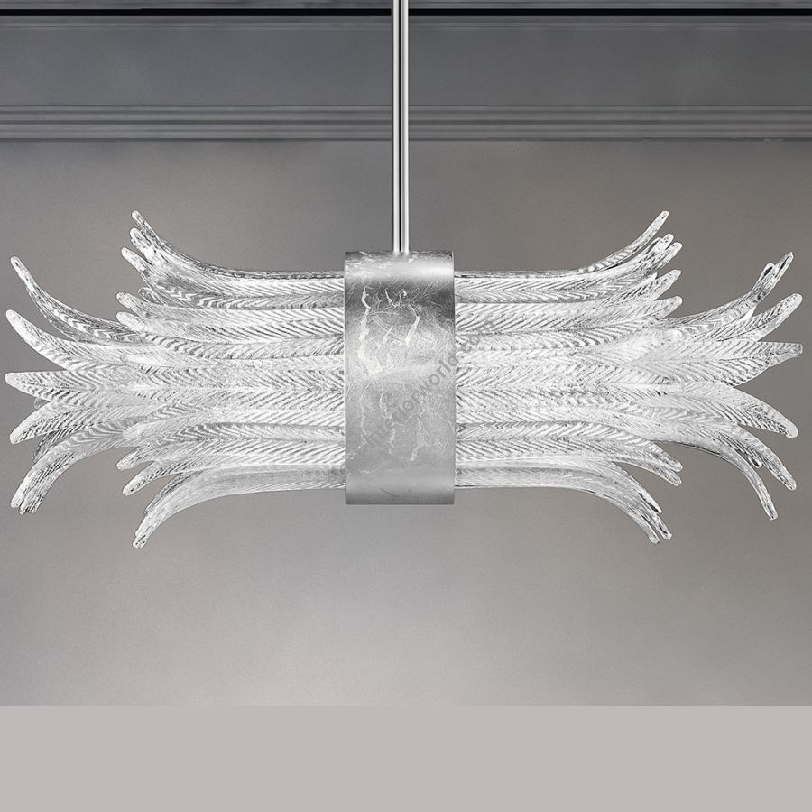 Finish metal: Silver leaf MXC, Glass colour: Clear silver colour COF S