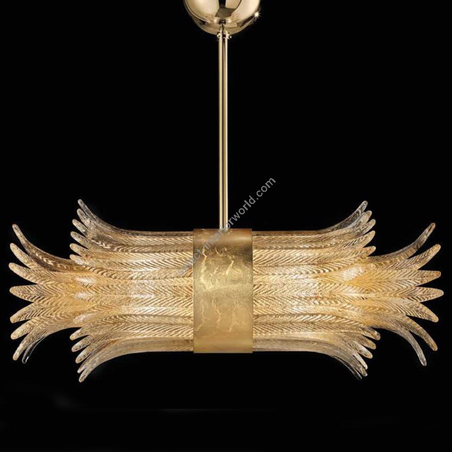 Finish metal: Gold leaf MXD, Glass colour: Clear gold colour COF G