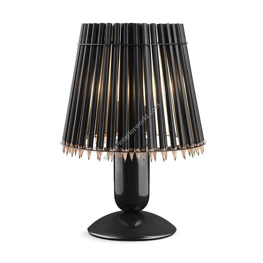 Black colour lampshade / Black stand