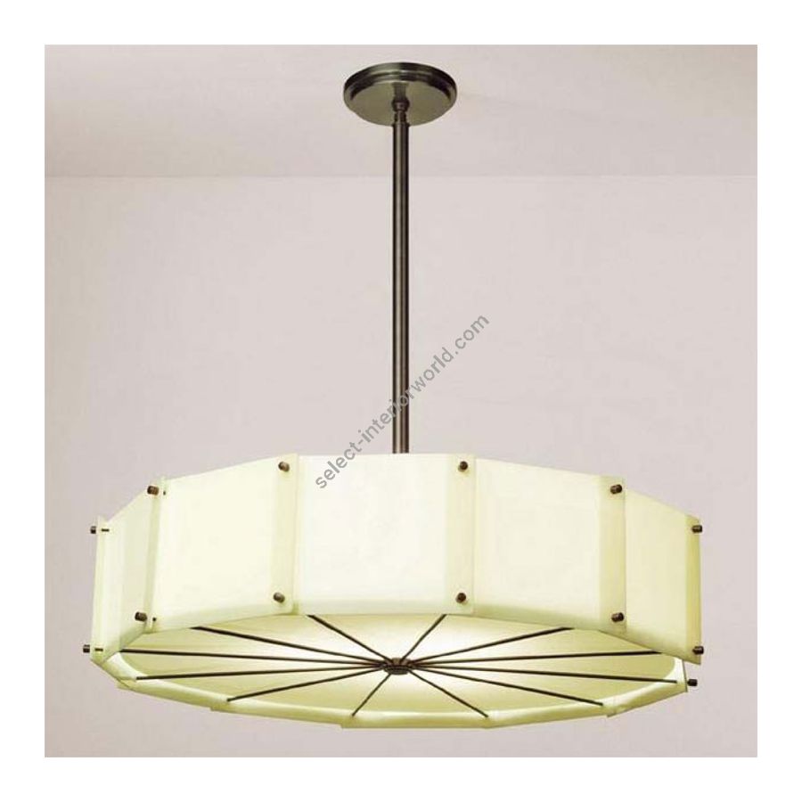 Blackened Brass finish / Gloss Ivory Acrylic Panels