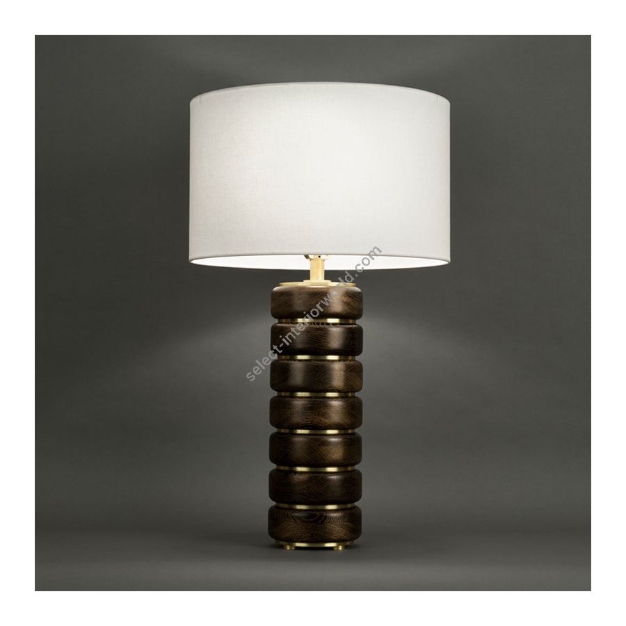 Antiqued Boyd Brass and Gold Cerused Oak finish