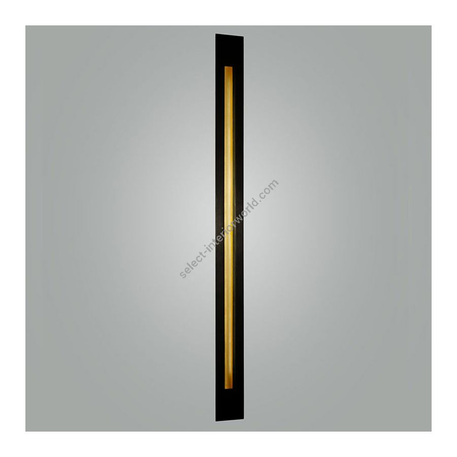 Blackened frame with Yellow Gold leaf finish