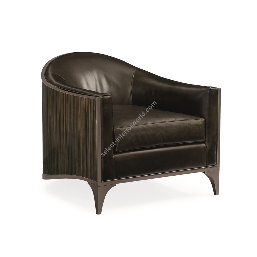 Deep Bronze and Striped Ebony Finishes with Leather Fabric (9059 81CC)