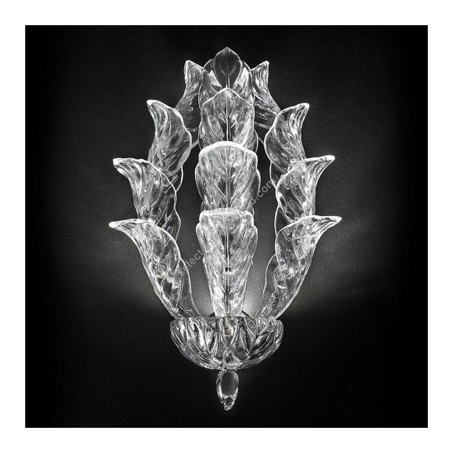 Clear glass, cm.: 56 x 38 x 23 / inch.: 22.1" x 15" x 9.1" size