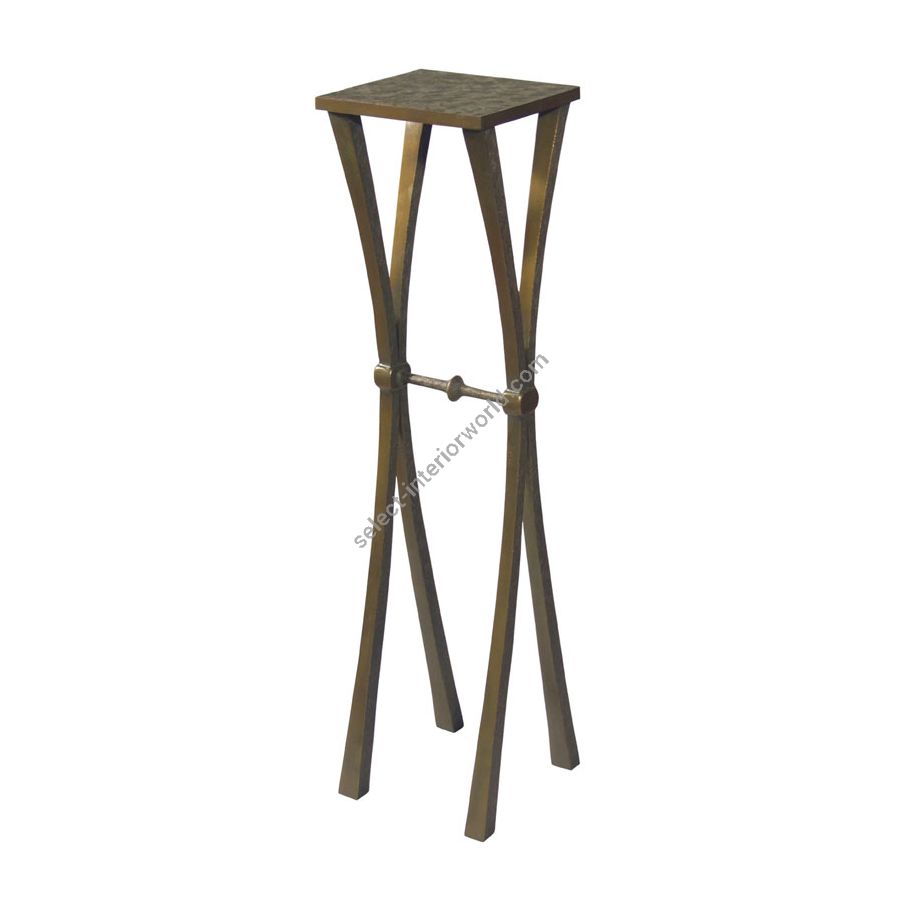 Green with brown patina finish