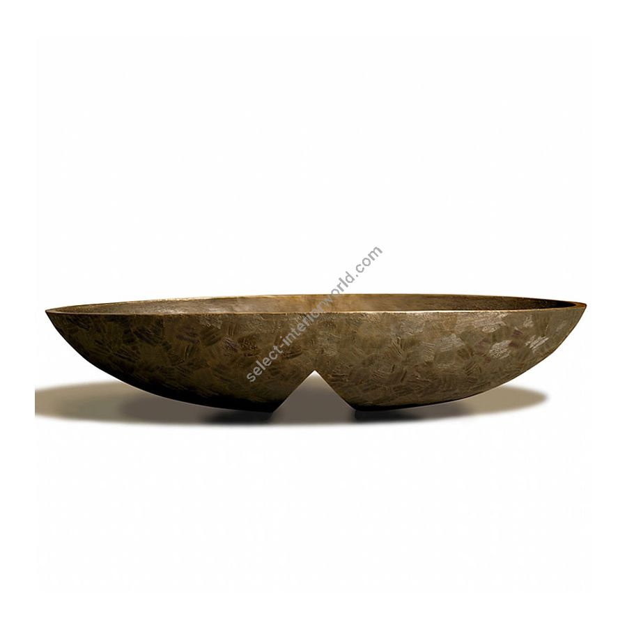 Light golden brown patina finish