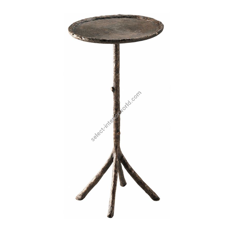 Natural patina finish / Top without bird and nest / cm.: 55.88 x 30.48 x 30.48 / inch.: 22” x 12” x 12”