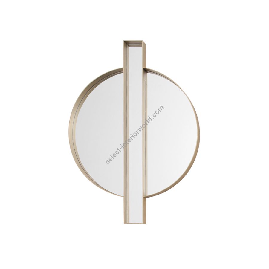 Mirror / Bronzed and satin brass frame