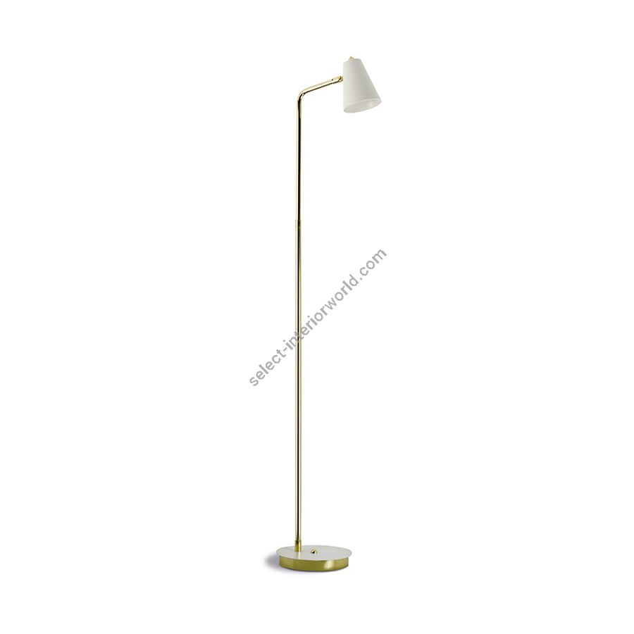 Rechargeable floor lamp / Polished brass finish