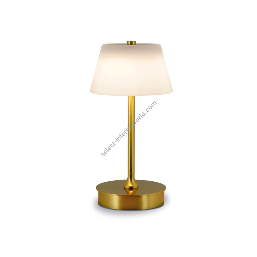 Rechargeable table lamp / Satin brass finish
