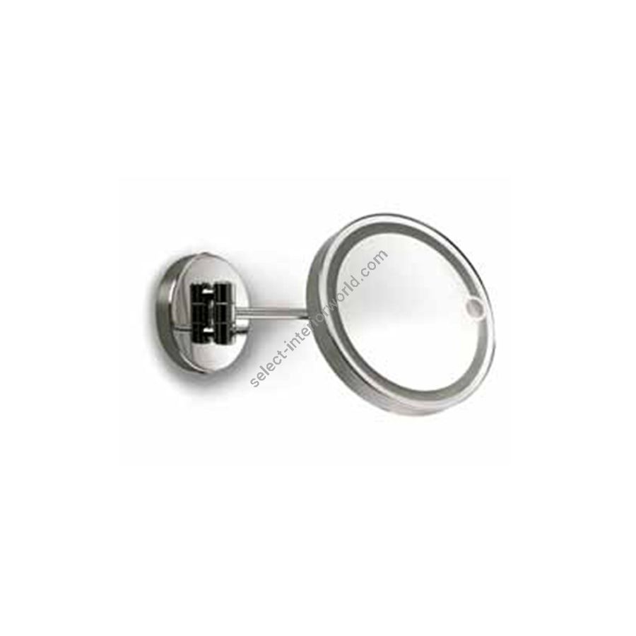 Magnifying mirror with light / Chrome finish