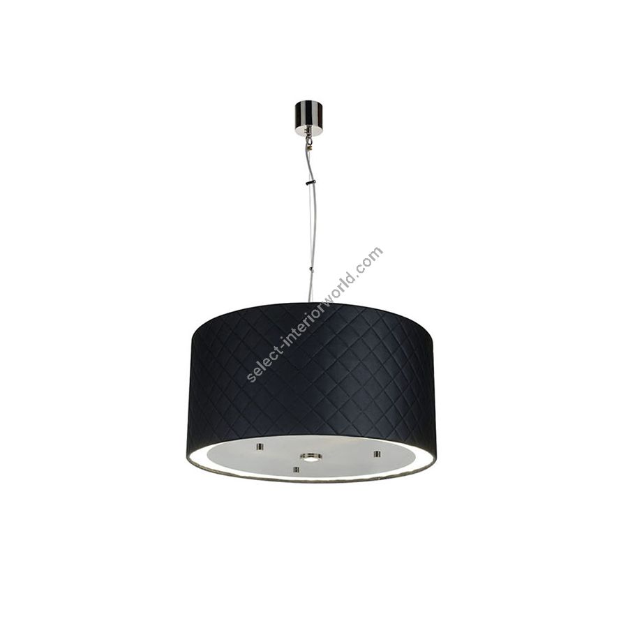 Black faux leather lampshade