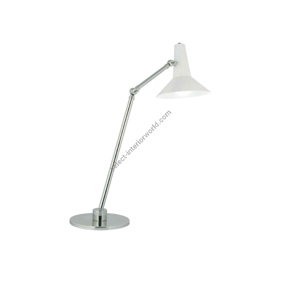 White metal lampshade