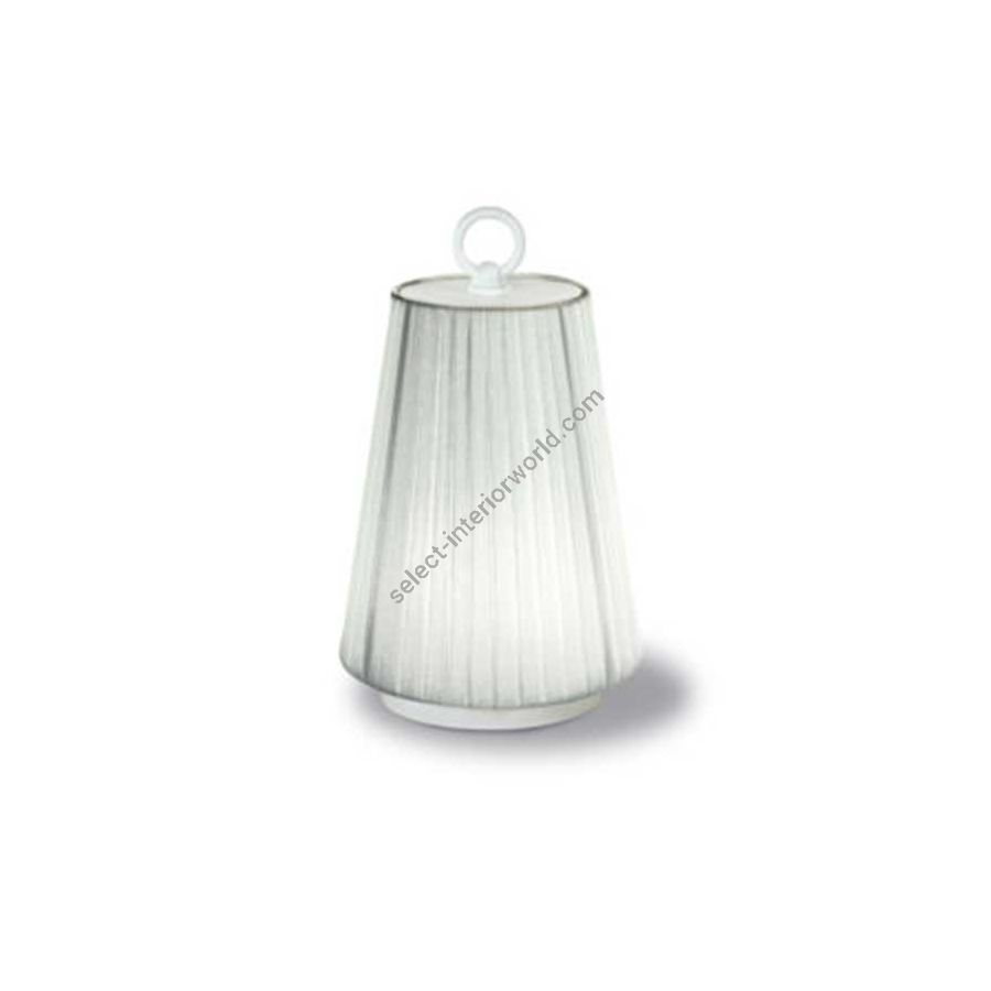 Creponne Bianco fabric lampshade