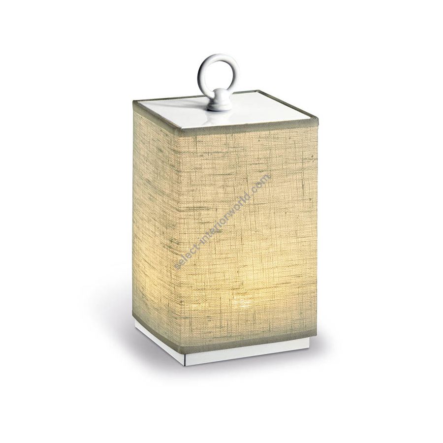 Lino Avorio fabric lampshade