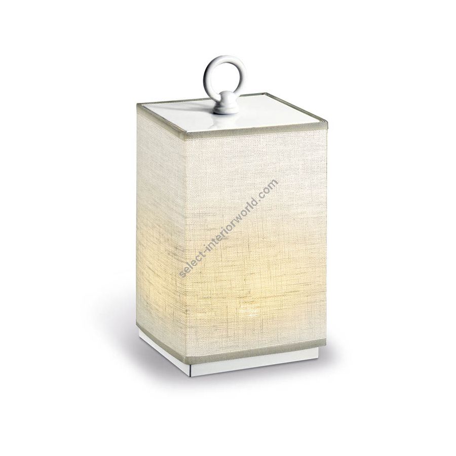 Lino Bianco fabric lampshade