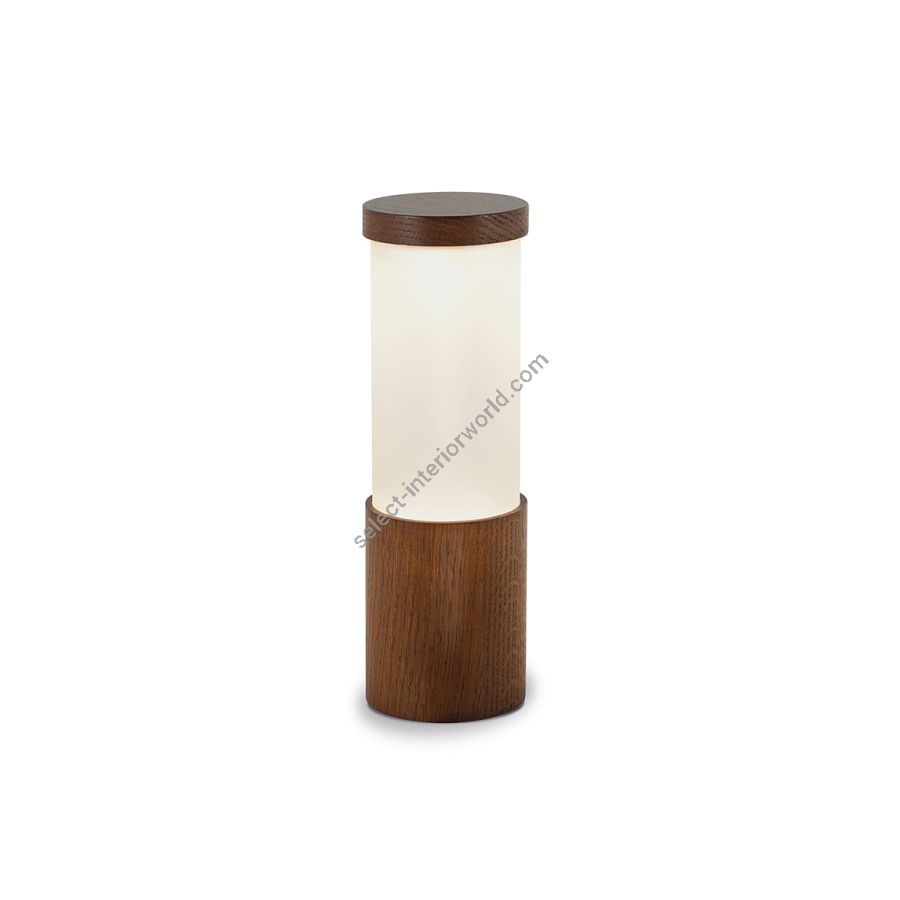 Cordless table lamp / Walnut finish